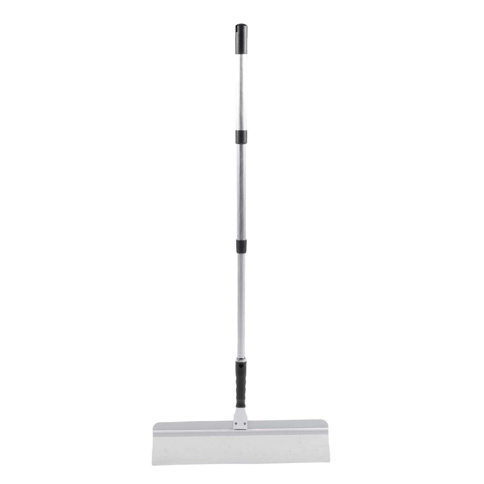 FTVOGUE Escobilla de Goma Autonivelante para Suelos, Herramienta de Nivelación de Suelos de Cemento de Acero Inoxidable con Cuchillas Intercambiables, Cabezal de 20 Pulgadas y Varilla Telescópica de