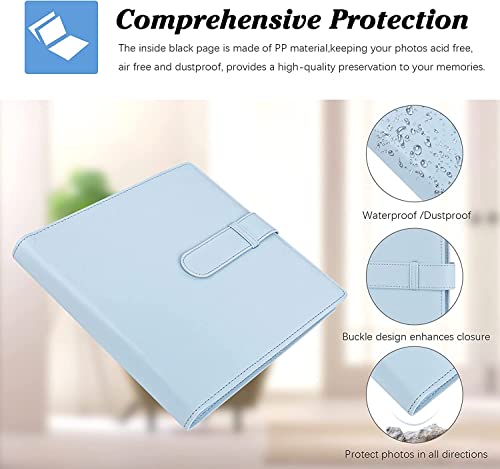 288 Pocket Photo Album for Fujifilm Instax Square SQ1/SQ6/SQ10/SQ20/SQ40 Instant Camera and Kodak Mini Shot 3 Film,Holds 3x3” Photos(Blue) - Image 4