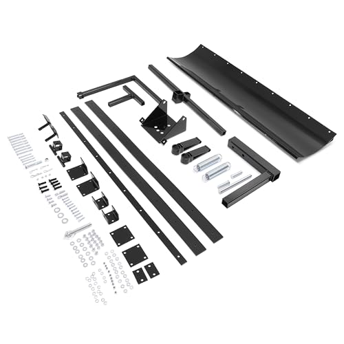 Image of 60 In Universal Black Snow Plow Blade Compatible with 5ft Wide Zero Turn Mowers Snow Plow Powder Coated Adjustable Durable