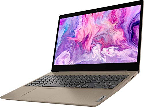 Image of Lenovo 2020 IdeaPad 3 15-inch HD Touch Screen Laptop, Intel 10th Gen Dual-Core i3-1005G1 CPU, 8GB DDR4 RAM, 256GB PCI-e SSD, Webcam, WiFi 5, Bluetooth, Windows 10 S - Almond (Renewed)