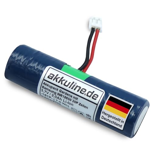 Akkuline Ersatz-Akku für Gardena ClassicCut Grasschere, 3,6V 2,0Ah Li-Ion, kein Löten, Stecker & Kabel - Gras- und Rasenschere Akku, Elektrische Grasschere - Leicht und Leistungsstark