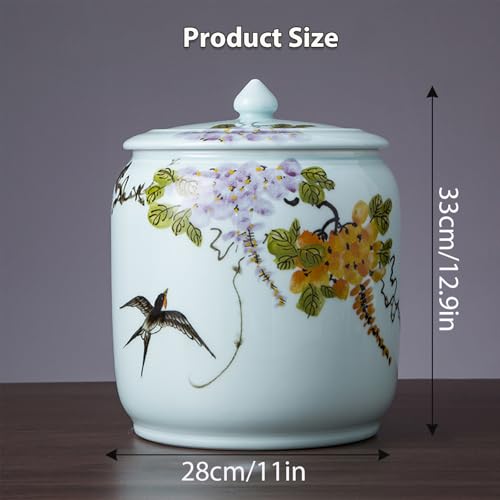 Cubo de arroz de cerámica de alta calidad: porcelana elegante y sellada para alimentos 3