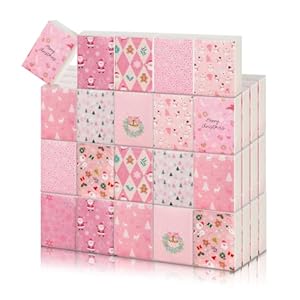 100 Pack Christmas Tissues Bulk Tra...