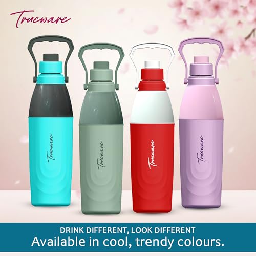 Image of Trueware Aqua Thirst PU Insulated Plastic Water Bottle 1275 ML | BPA Free, Leak-Proof Water bottle Ideal for Office, School, Gym, Sports, Travel and Daily use