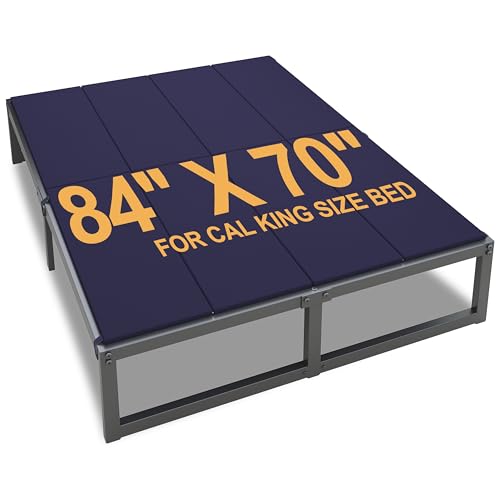 Lutown-Teen Bunkie Board California King Under Mattress High-Density Polymer Cal King Bunkie Board Anti-Sag Breathable Moisture Resistant Noise Minimizing Blue