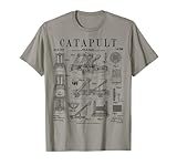 Catapulte amusante, moteur de siège vintage breveté, moyen âge, médiéval, festival de la Renaissance, foire de renaissance, et enseignant d'histoire ancienne et idées cadeaux pour historiens, hommes, femmes et enfants.
