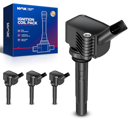 Image of KAX Ignition Coil Set for 2014 2015 2016 2017 2018 2019 Passat Bee-tle Jett-a GTI Golf Aud A3 A4 1.8T 2.0T, UF765 | Beetle 2015-2019, Jetta 2016-2019 2.0T, Golf 2016-2019, Q3 2019-21, GTI 2015-19, Passat 2018 2.0T, Atlas 2018-20 2.0T UF765