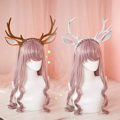 Handmade 20CM White Simulation Plastic Deer Antlers DIY Cosplay Animals Horn Headband Deer Home Decor