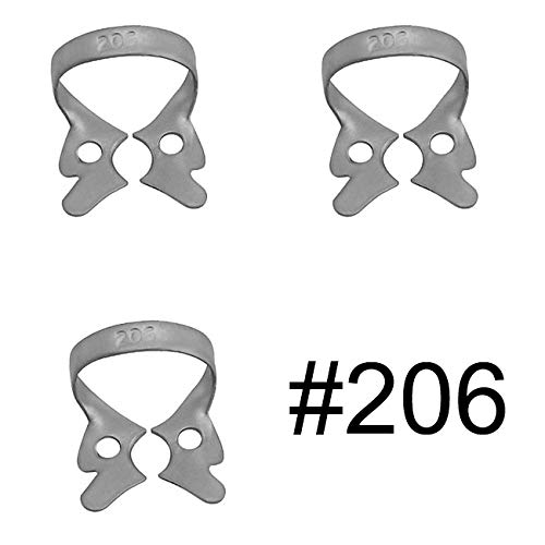 SURGICAL ONLINE (Lot of 3) Endodontic Rubber Dam Clamps # 206