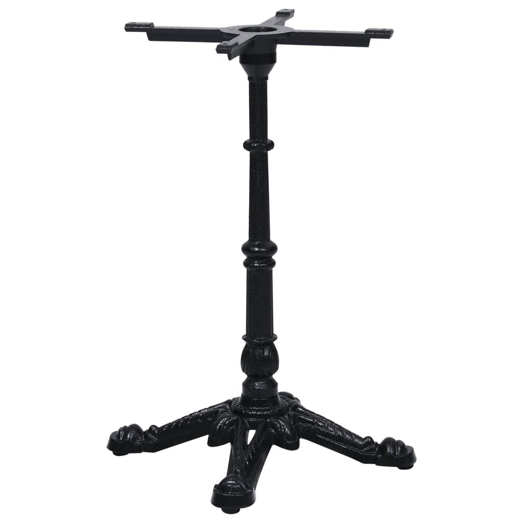 vidaXL Pata de Mesa de bistró Negra 52x52x72 cm de Hierro Fundido, Pata de Mesa, Pata de Mesa de Repuesto, Soporte de Mesa, Patas de Mesa