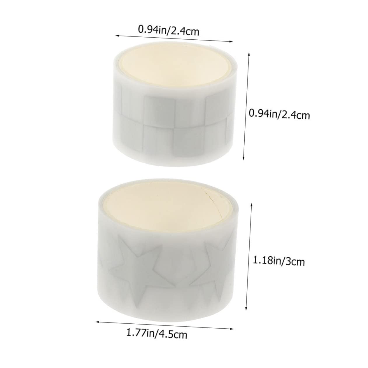 HOMSFOU Easy to Use Reflective Heat Transfer Film 2 Rolls Silver Iron-on Sticker for DIY Clothing Decorations