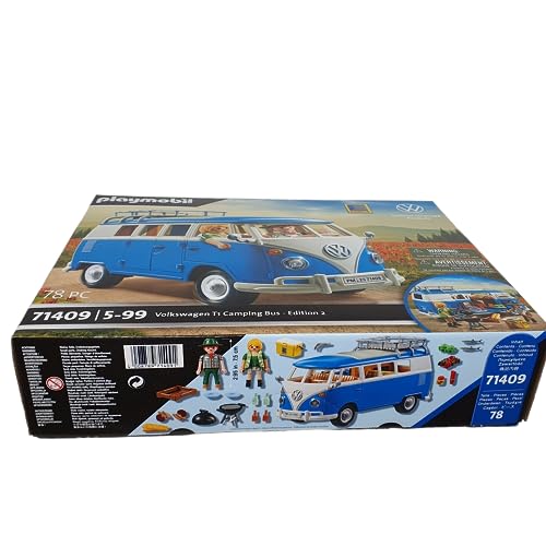 PLAYMOBIL Volkswagen 71409 T1 Camping Bus Edeka Edition 2, Für Kinder ab 5 Jahren