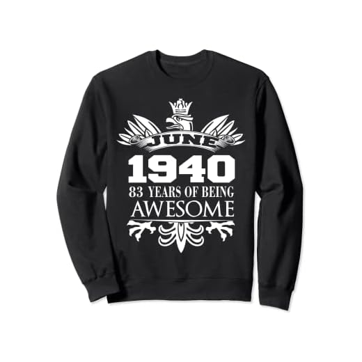 Vintage Junio 1940 83 Years Being Awesome Regalos de cumpleaños 83 Sudadera