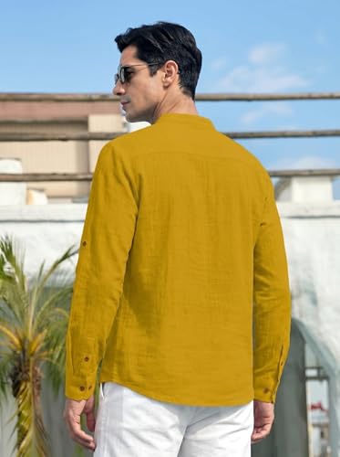 Image of ROYALSCOUT Men's Cotton Blend Full Sleeve Short Kurta Perfect for Traditional Gatherings, Casual Outings, or Everyday Ethnic Wear