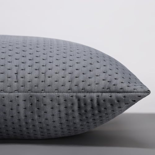 Image of LA VERNE Luxury Premium Cloth Microfibre Blown Technology Filled Cushion Filler Pack of 5 (16 inchX16 inch) (Gray)