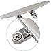 SHENGHUISS Boat Open Base Cleat All 316 Stainless Steel Mooring Dock Cleat for Boat,Deck,Hook (5 inch 2 Pack)