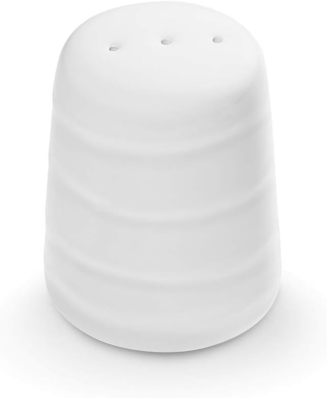 GMUNDNER KERAMIK Petter Shaker, White Flamed, Handmade in Austria