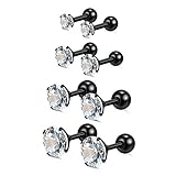 Charisma 16G Cartilage Tragus Helix Stud Stainless Steel Barbell Earrings For Women Men Toodlers Scr