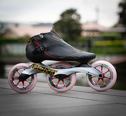 Bont Skates - Red Magic Hardcore 2.0 Inline Speed Skate Wheel - Road Skating - 125Mm Aluminium Hub - Set Of 6 (Firm) #TOP4