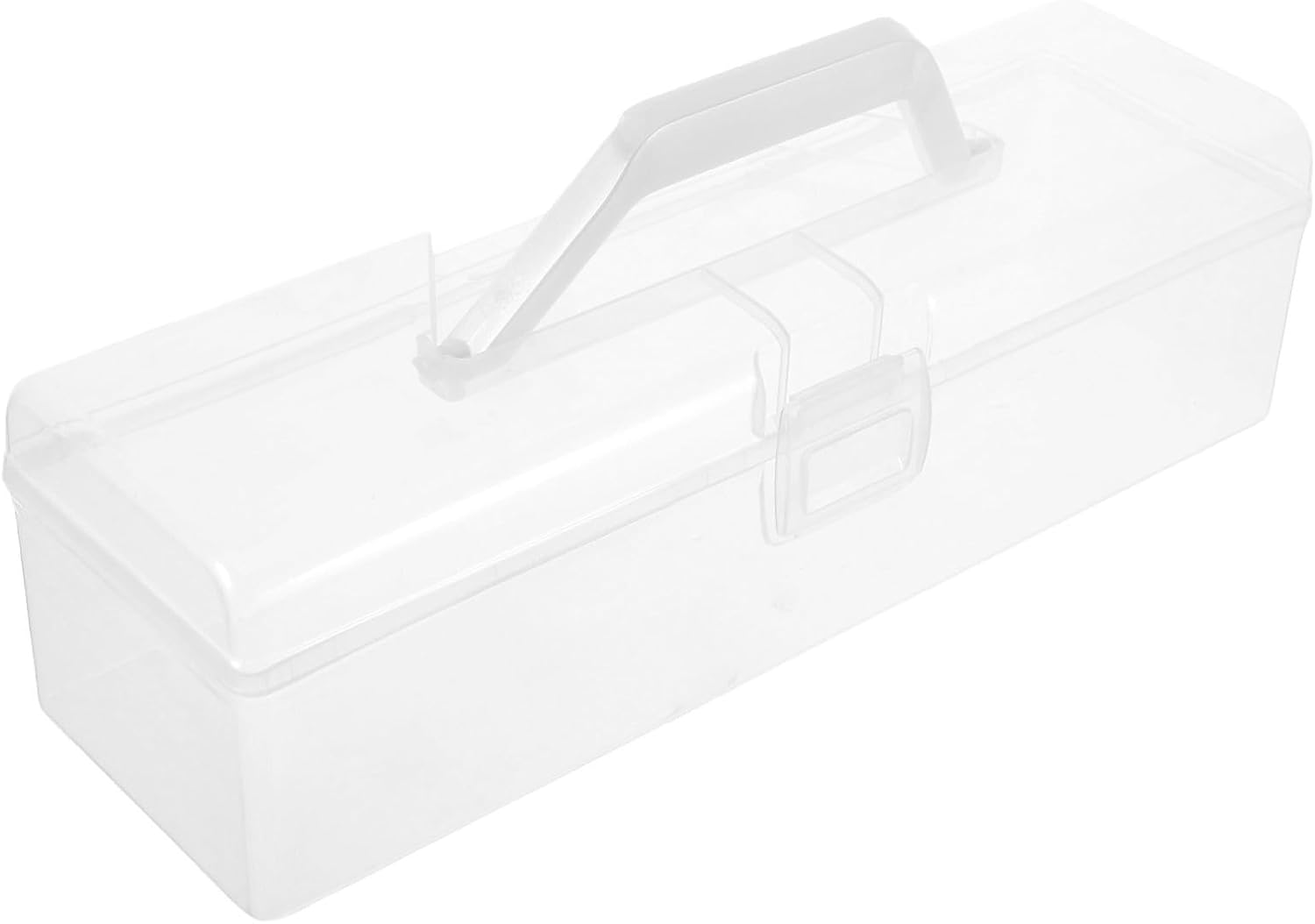 Plastic Tool Box for Craft Supplies with Handle