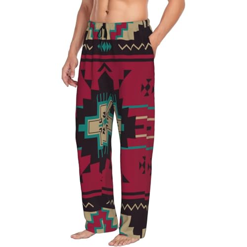 Native Americans Pajama Pants for Men, Men's Separate Bottoms, Lounge Pants, Funny, Humorous2