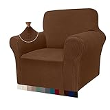 Granbest Armchair Slipcovers for Chairs 1-Piece Stretch Soft Chair Covers Jacquard Sofa Cover for Do