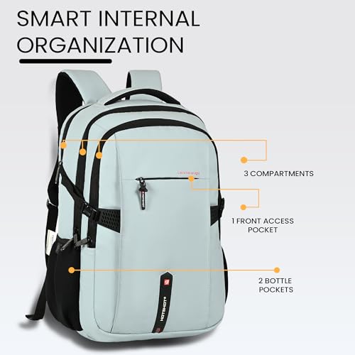 Image of HOT SHOT QUANTUM 1355| 35 L unisex laptop backpack |15.6 inch|Detachable Key Ring,|Trolley sleeve|laptop bag for men|office & college|bag for men & women