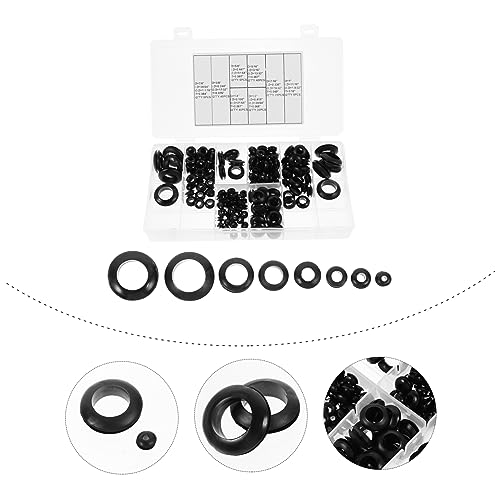 Mobestech 180 Pçs Conjunto De Ilhós Gaxeta De Borracha Ilhós De Reparo Acessórios Kit De Sortimento