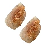 TOYZFRIENDY Piedras de Meditación Naturales Solares 2 Piezas, Tamaño Pequeño 1-2 Cm, Forma Irregular, Color Naranja Dorado, Cristales Curativos para Reiki, Piedras Estilo Aleatorio