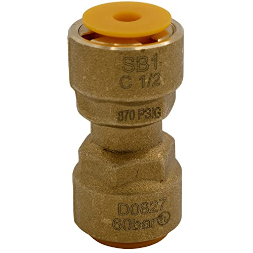 Image of Supplying Demand SB1 1 /2 Inch Quick Connect HVAC Brass Coupler Fitting