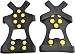 WAYPOR Ice Grips, Traction Cleats, Ice Cleat, Easy Slip On, Outdoor Durable, 10 Steel Studs, Stretchable, Prevent Slipping from Ice/Snow, Extra Studs Included in Each Package.