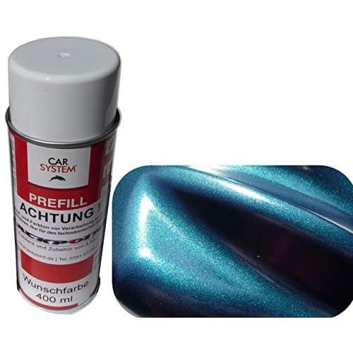 Spraydose 400ml 1K Autolack Grün Blau Metallic Glanz kein Klarlack Trend Tuning Lack