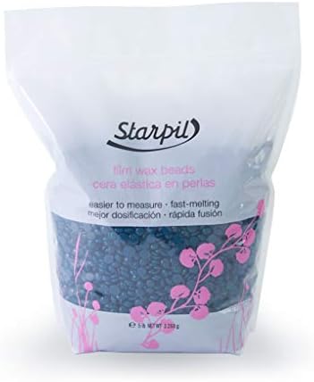 Starpil Wax - Stripless Blue (Polymer Blend) - Low Temperature Film Hard Wax Beads for Painless Hair Removal - 5lb/80oz Bag, 2.2 Kilo Pack