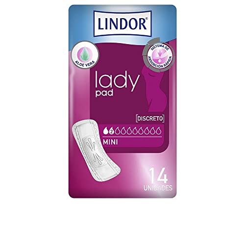 Lindor lady pad mini | Compresses pour pertes d'urine | 2 drops | 14 unités