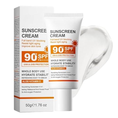 Cureluxe Sunscreen SPF 90 PA++++ Face Sunscreen - Waterproof Sun Cream - Ultra High UV Protection - Hydrating - Anti-Aging