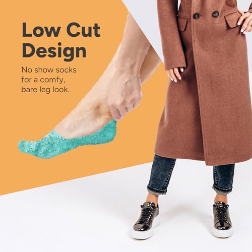 image for Eedor Women's No Show Socks, Comfy and Breathable Non-Slip, Low Cut In