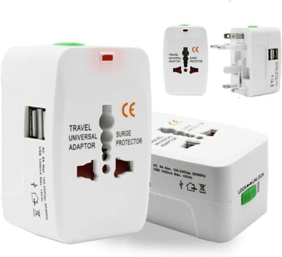 ONISHOMES Universal Travel Adapter with Built-in Dual USB Charger Ports (2 USB Travel Adapter)-picture-17