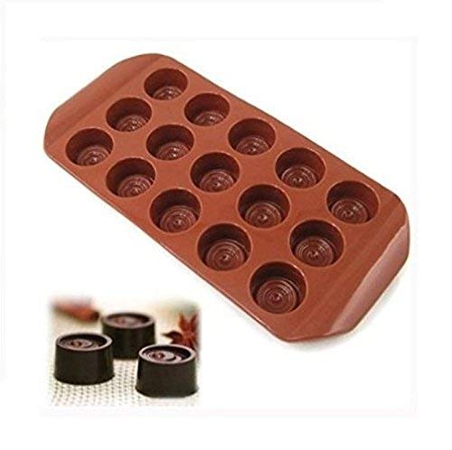 WENGTY Silicone 15 Cavity Half Circle Half Sphere Half Round Baking Chocolate Dessert Ice Cream Soap Mould