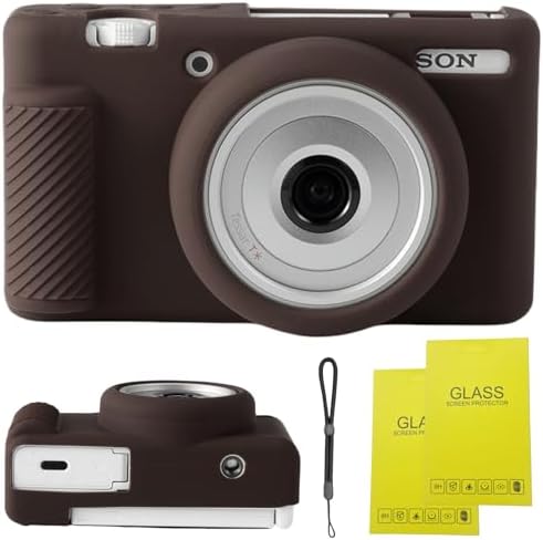 Custodia morbida in silicone per Sony ZV1F, ZV1 II & ZV1M2, antiurto, impermeabile, design per una protezione completa (nero Custodia morbida in silicone per Sony ZV1F, ZV1 II & ZV1M2, antiurto, impermeabile, design per una protezione completa (nero