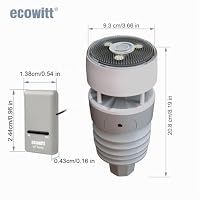 ECOWITT GW1210 WIFI Wetterstation, Gateway GW1200 + WS90 7 in 1 Außensensor,Innentemperatur/Feuchte/Barometer, Hausautomation möglich(Frequenz 868 MHz, Gateway WLAN 2,4 GHz, WIFI 802.11b, g, n) – Ansicht 2