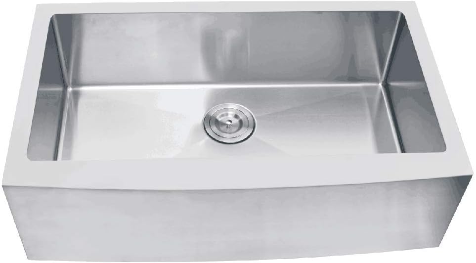 Zero Radius 18-Gauge Stainless Steel Sink - Farmhouse Apron Sink
