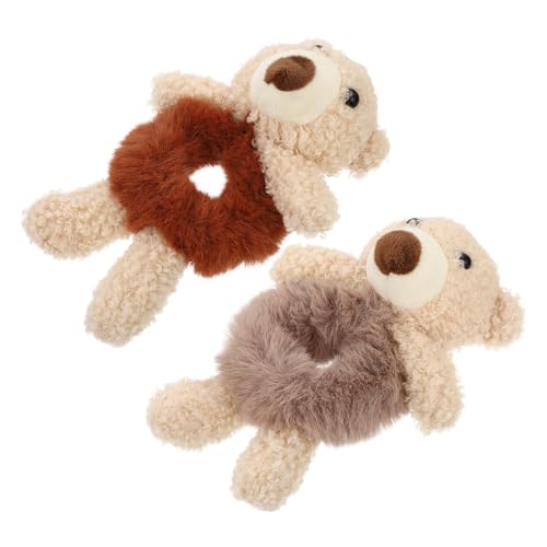 Élastiques confortables ours en peluche pour coiffure fille et accessoires de cérémonie