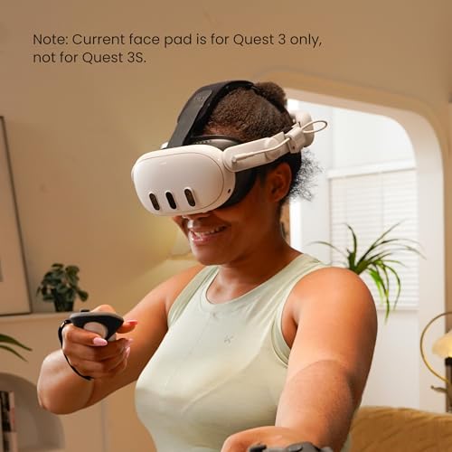 KIWI design V3 Interfaz Facial Compatible con Meta Quest 3 Accesorios, Cojín Facial de Cuero PU