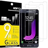 NEW'C 3 Stück für Samsung Galaxy J7 2016 für Panzerglas, Frei von Kratzern, 9H Festigkeit, HD Bildschirmschutzfolie, 0.33mm Ultra-klar, Ultrawiderstandsfähig