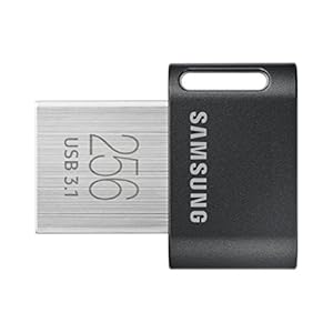SAMSUNG MUF-256AB/AM FIT Plus 256GB – 400MB/s USB 3.1 Flash Drive, Gunmetal Gray