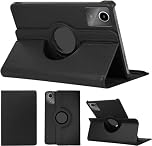 World biz Case For Lenovo Tab M11 Case 11 inch 2024 (TB-330FU/TB-331FC), 360 Degree Rotation Protective Stand Leather Cover Back, Auto Wake/Sleep Lenovo Tab M11 Tablet (Black)