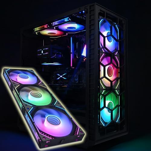 DS 120 Wireless Assembled Case Fans, 120MM LED Fans compatible with ASUS AURA - Image 2