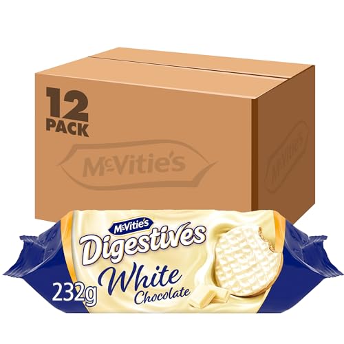 McVitie's Galletas digestivas blancas, 232 g (paquete de 12)