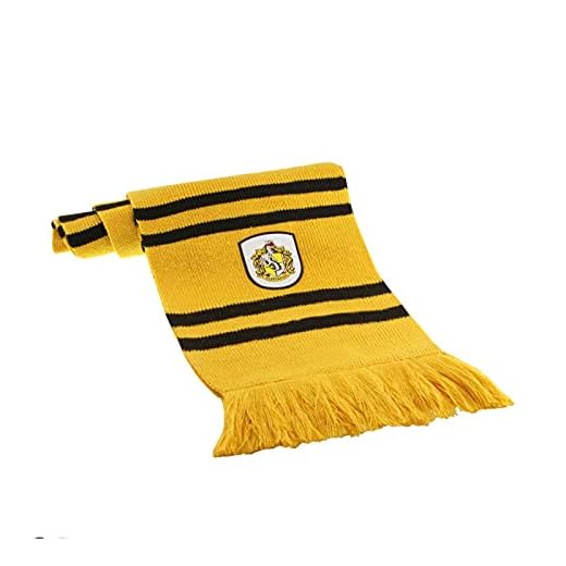 Cinereplicas - Harry Potter - Bufanda - Licencia Oficial - Casa Hufflepuff - 190 cm - Amarillo y Negro