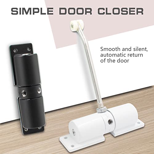 Zhuomingjia Safety Spring Door Closers,White Door Closer,Automatic Safety Spring Door Closer, For Reduce The Noise Interference Caused And Reduce The Damage To The Door Caused By Heavy Impacts #TOP4